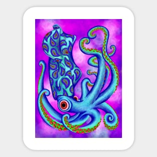 The Paisley Squid Sticker